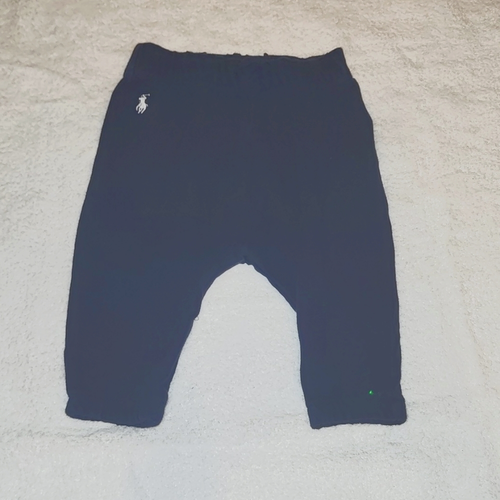 Ralph Lauren size 6m sweatpants navy blue gently used